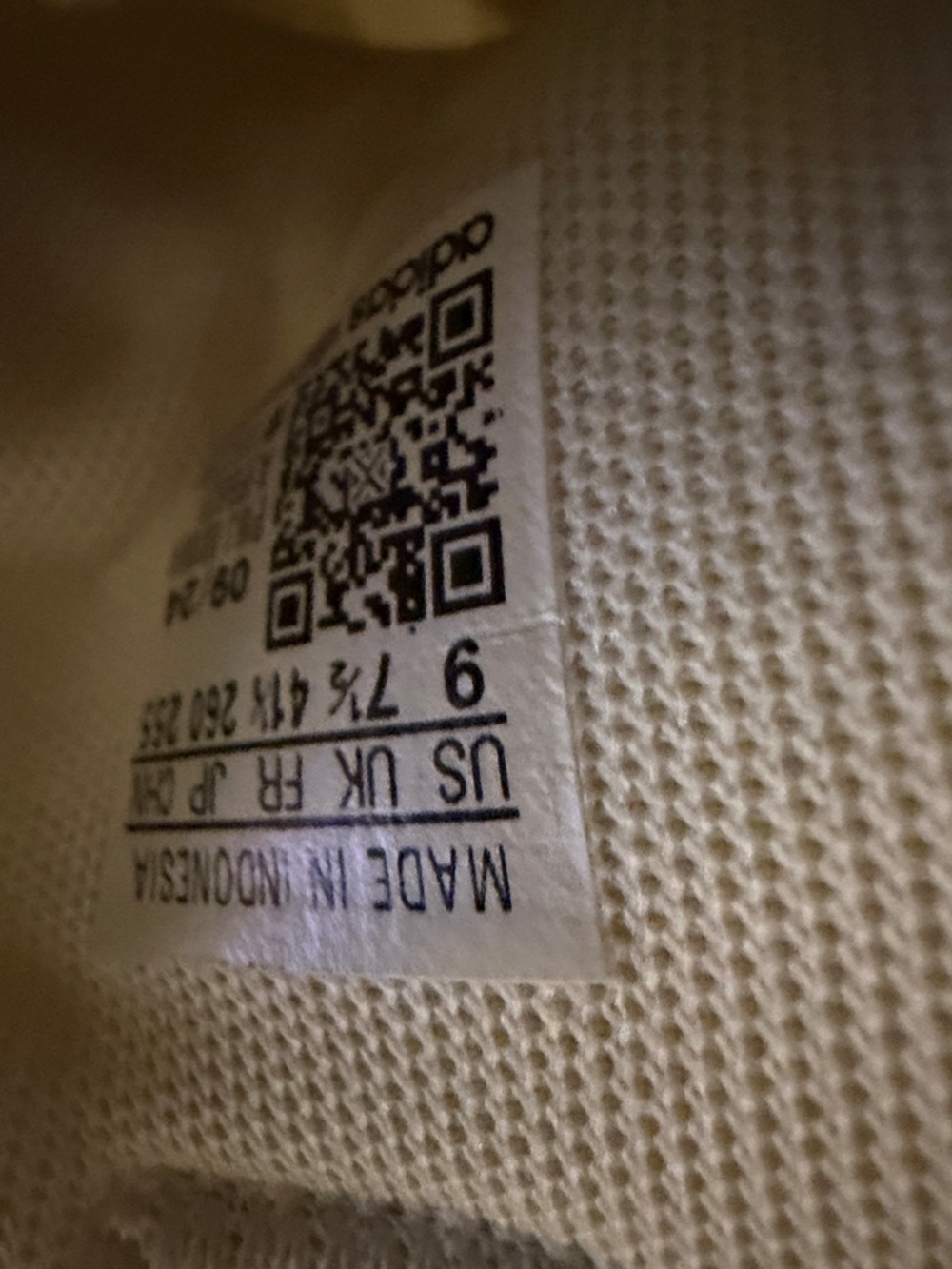 adidas Beige Knit Women's Sneaker - Picture 3 of 3